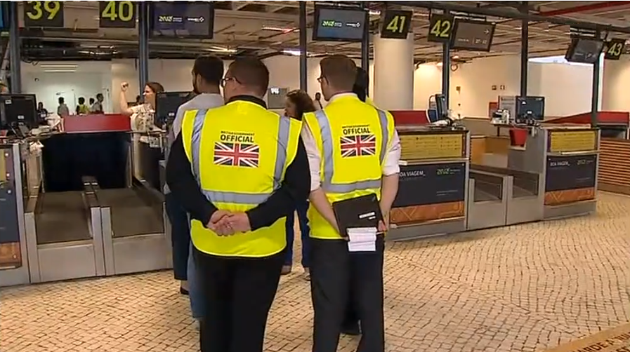 Situação no aeroporto de Faro
