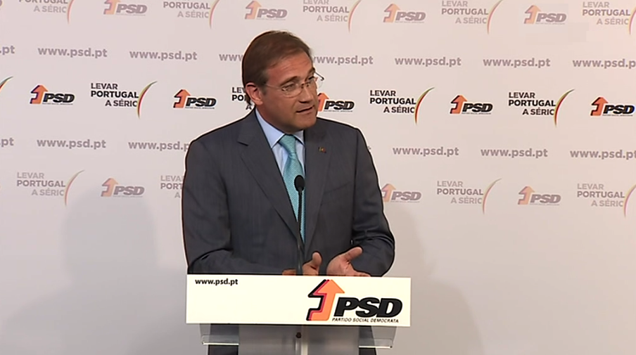 Passos Coelho não se recandidata à liderança do PSD
