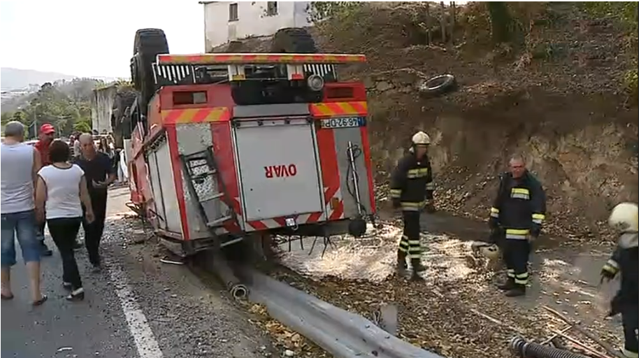 Incêndio florestal no concelho de Vale de Cambra