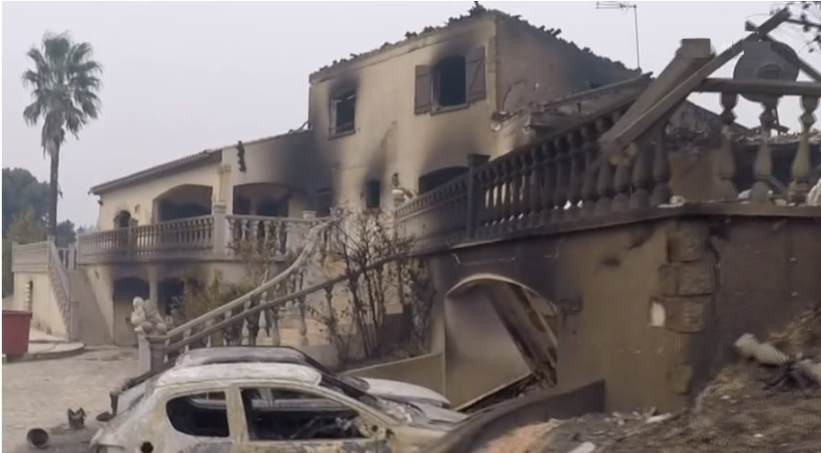 Perda de bens devido aos incêndios florestais