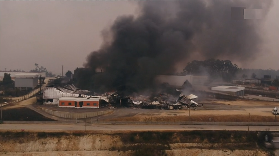 Incêndios florestais em Santa Comba Dão e Lousã
