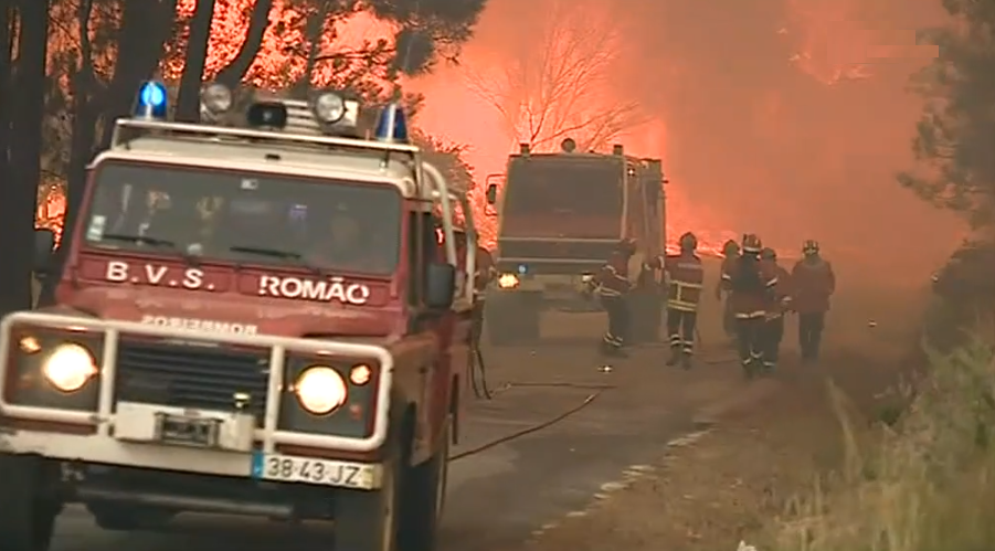 Incêndio florestal em Seia