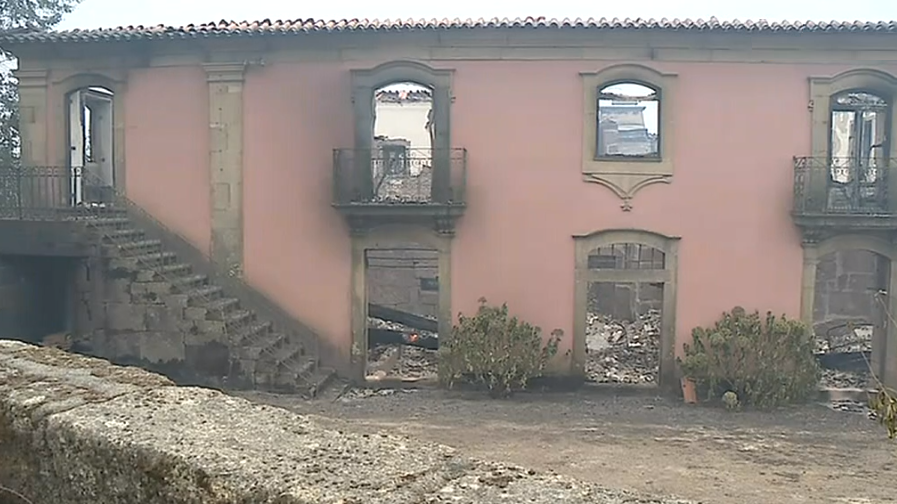 Incêndio florestal em Vouzela