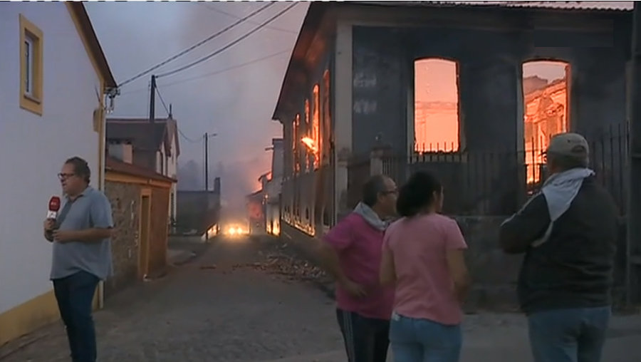 Incêndio florestal no concelho de Monção