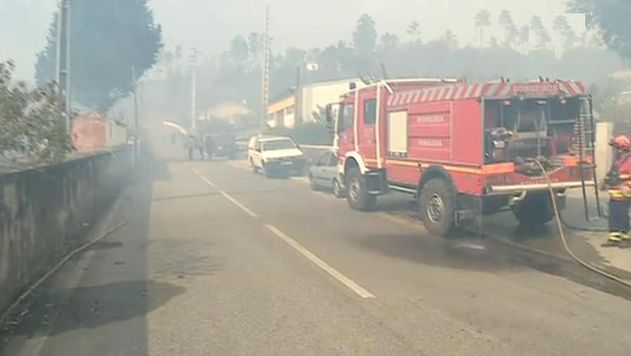 Incêndio florestal no concelho da Lousã