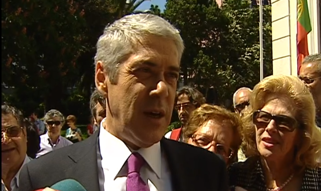 José Sócrates nas comemorações do 25 de Abril