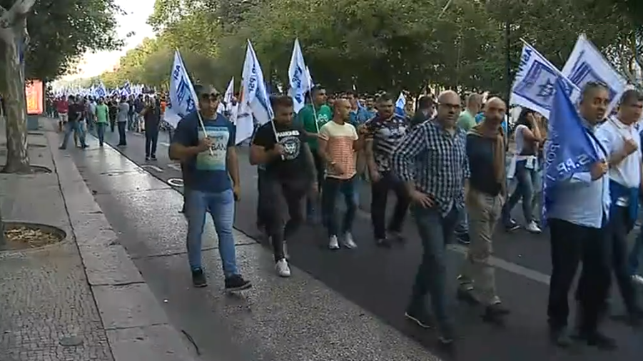 Manifestação de polícias e forças de segurança em Lisboa