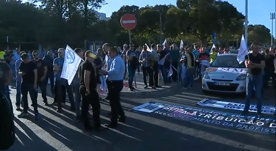 Manifestação de polícias e forças de segurança em Lisboa