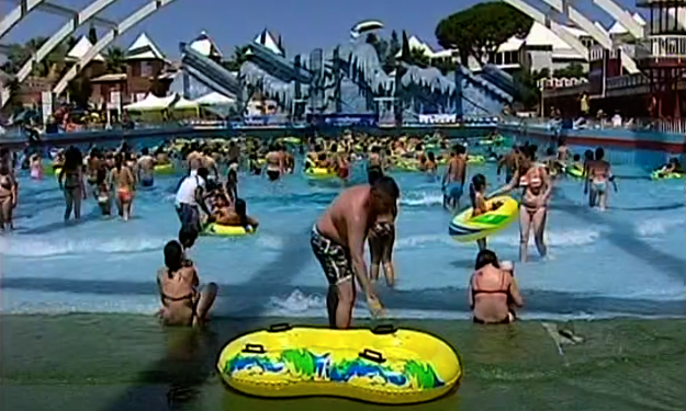 Parque aquático de sucesso