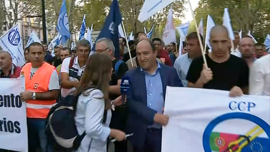Manifestação de polícias e forças de segurança em Lisboa
