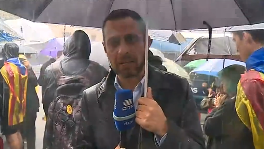 Protesto em Barcelona