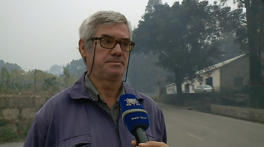 Incêndio florestal em Monção