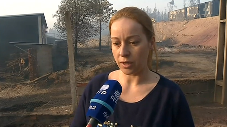 Incêndio florestal na Lousã