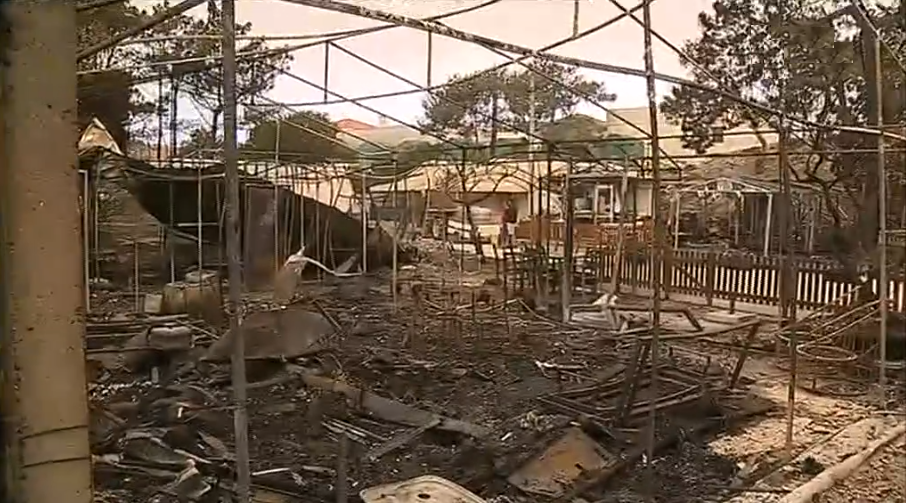 Incêndio florestal em Vieira de Leiria