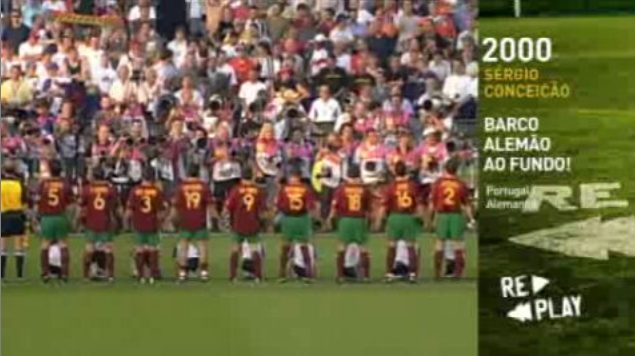 2000 Sérgio Conceição: Barco alemão ao fundo!
