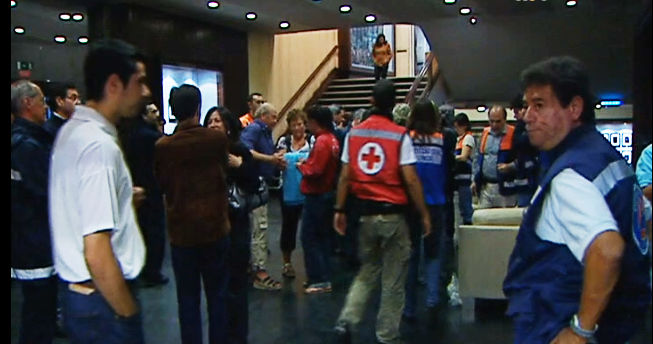 Desalojados no Cinema São Jorge