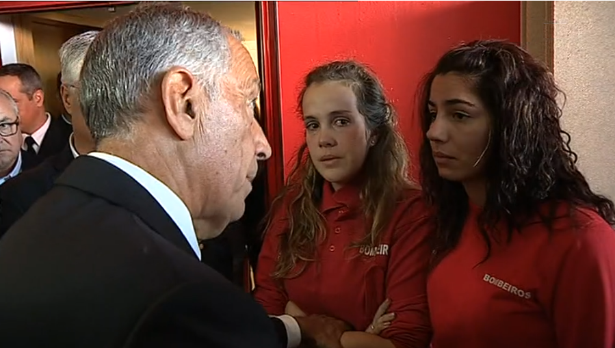 Marcelo Rebelo de Sousa na rota do fogo