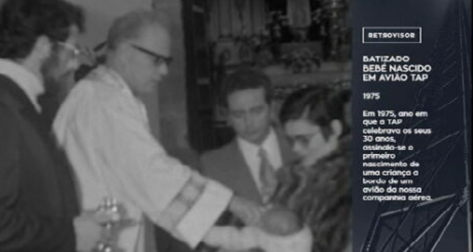 Batizado de Bebé Nascido em Avião da TAP