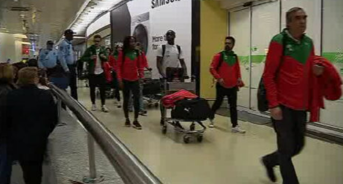 Atletismo: Chegada dos atletas portugueses