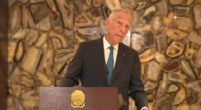 Chegada de Marcelo Rebelo de Sousa a  Angola