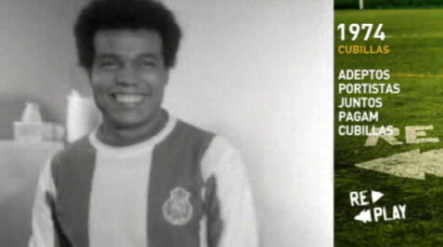 1974 Cubillas: Adeptos portistas juntos pagam Cubillas