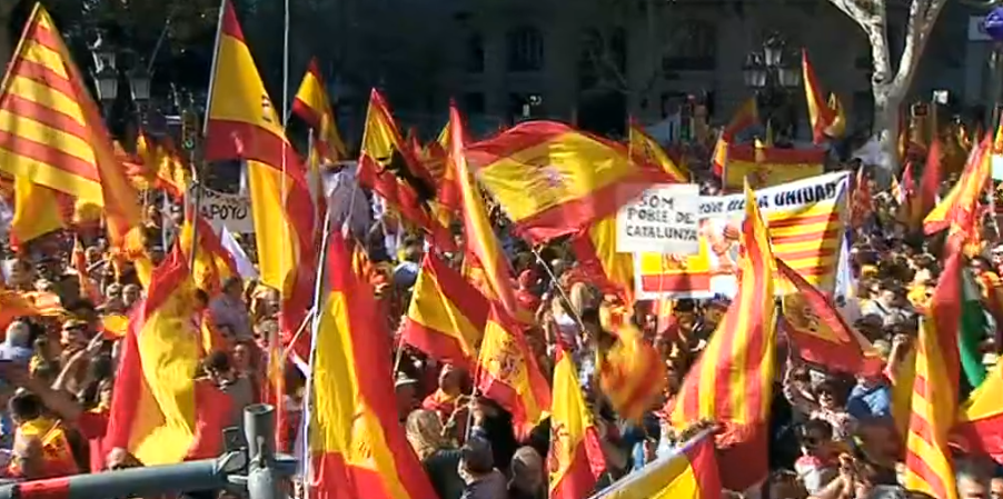 Manifestação em Barcelona