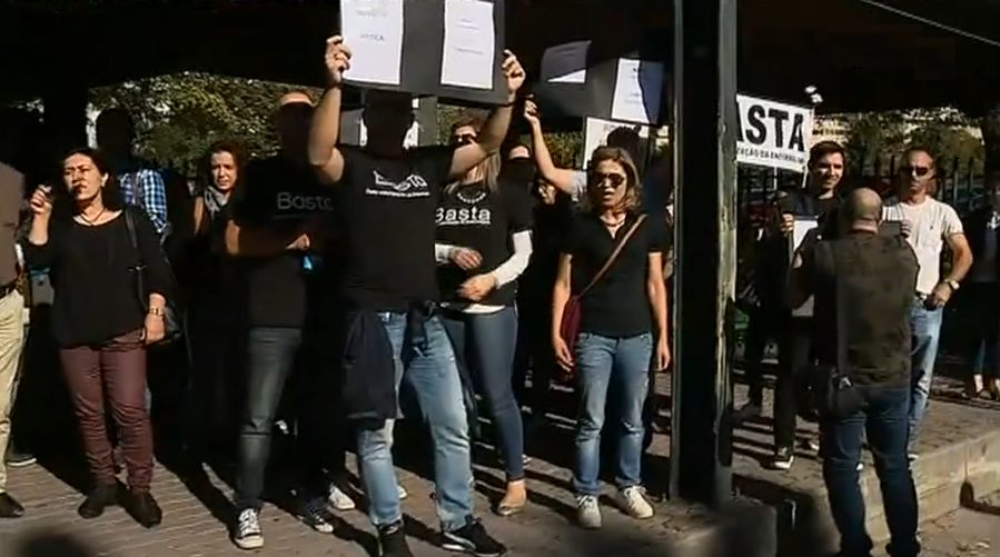 Protesto de enfermeiros especialistas