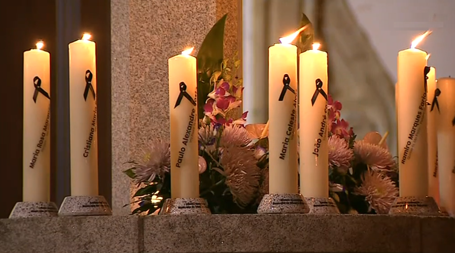 Homenagem a vítimas dos incêndios florestais