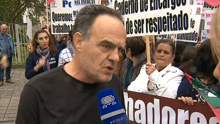 Protesto de trabalhadores no Porto