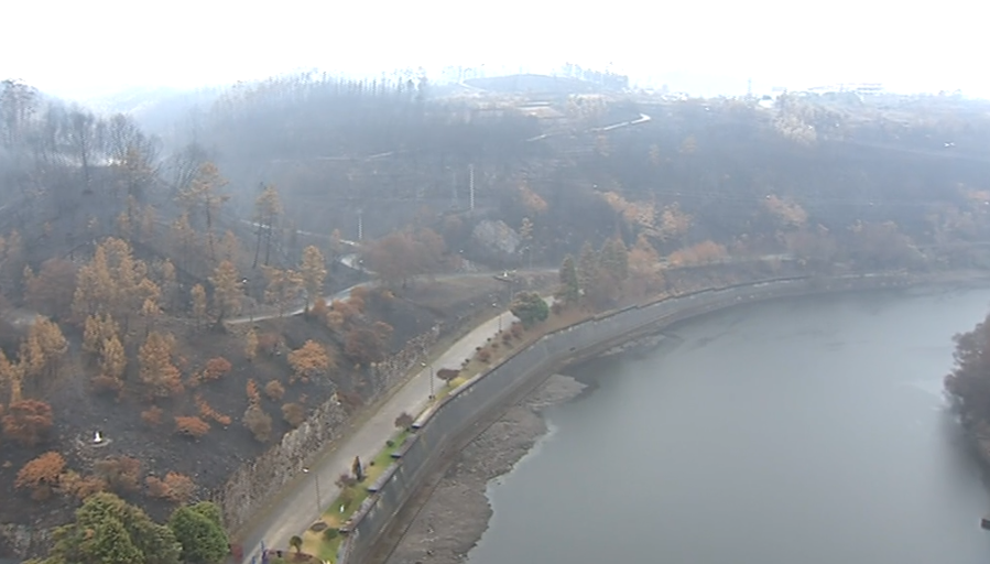 Riscos da chuva após incêndio