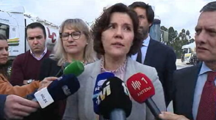 Visita de Assunção Cristas à empresa Transportes Central Pombalense