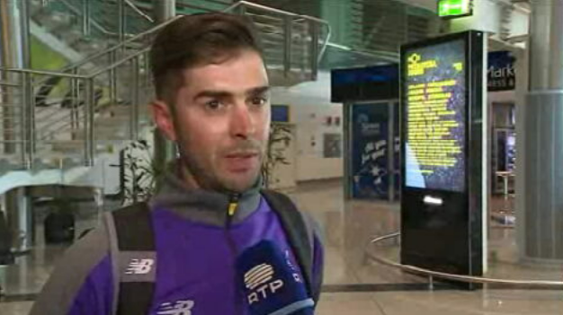 Ciclismo: chegada de Edgar Pinto