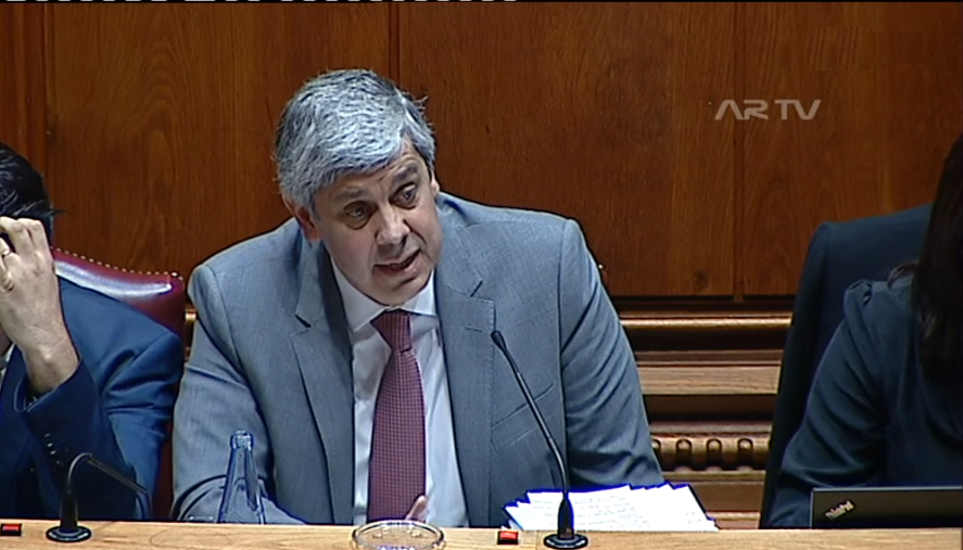 Mário Centeno na discussão do OE 2018