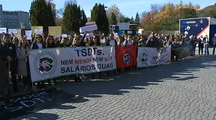 Manifestação dos técnicos de diagnóstico e terapêutica