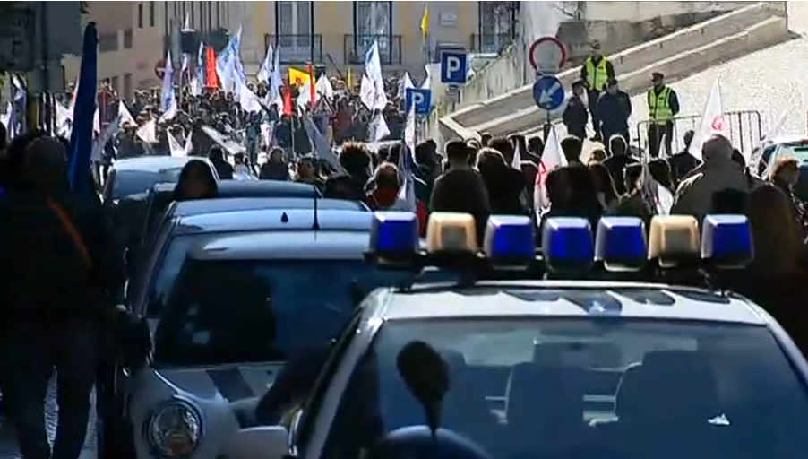 Professores em greve