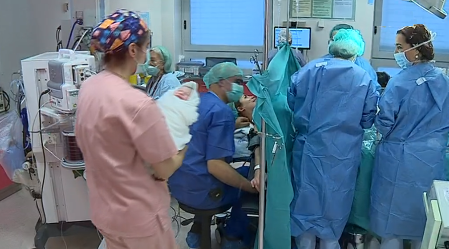 Taxa de cesarianas nos hospitais