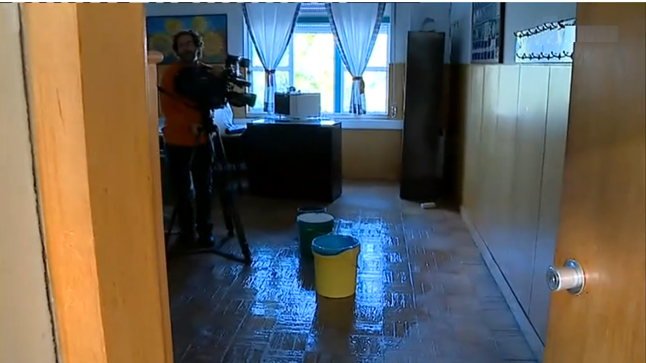 Inundações numa escola de Ferreira do Alentejo