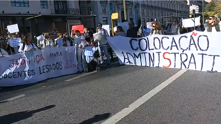 Manifestação de professores em Lisboa