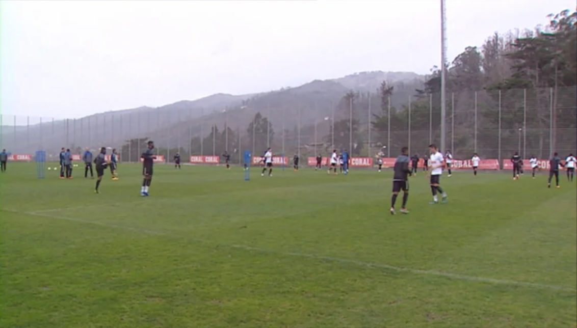 Futebol: Treino do Clube Desportivo Nacional