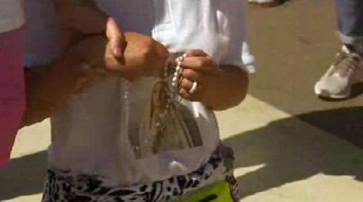 Chegada de peregrinos a Fátima