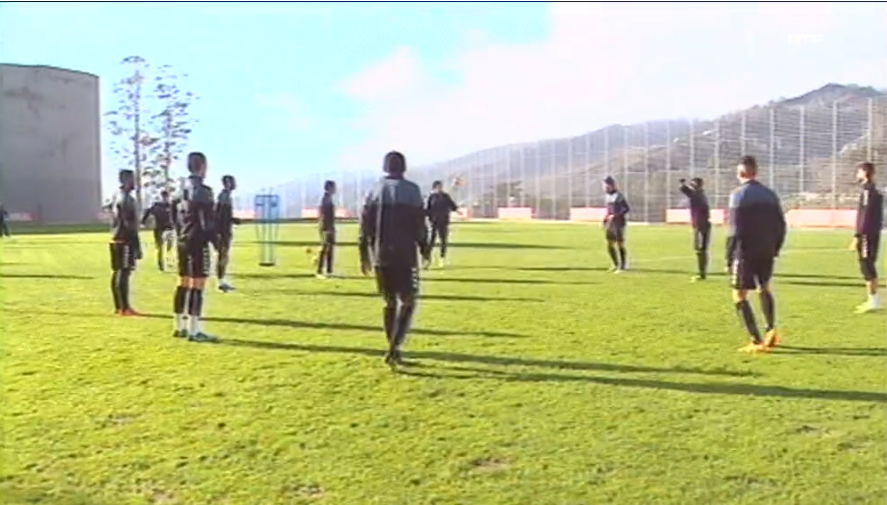 Futebol: Treino do Clube Desportivo Nacional
