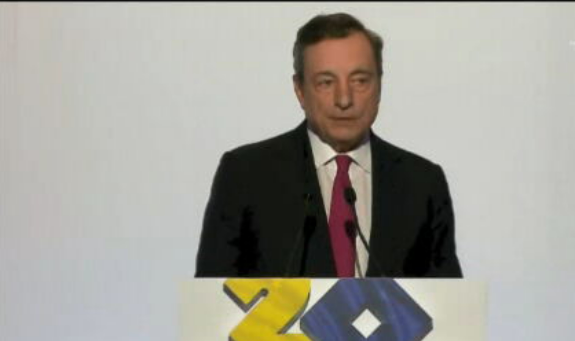 Mario Draghi no 6º Fórum do Banco Central Europeu
