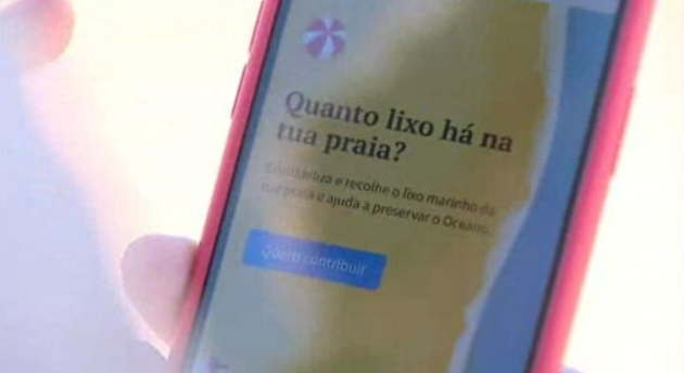 Aplicação lixo marinho