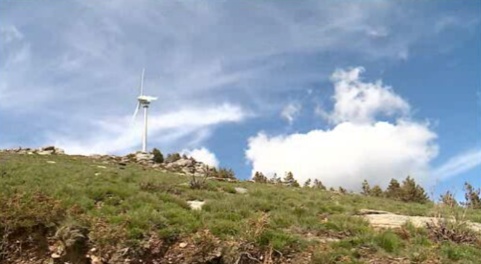 Parque eólico no Marão