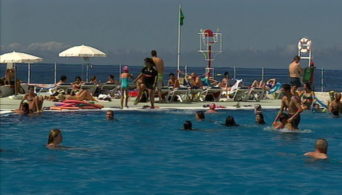 Maior aula de natação