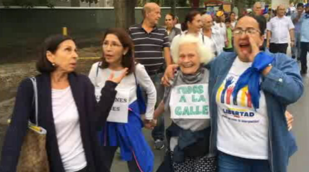 Cordão humano na Venezuela