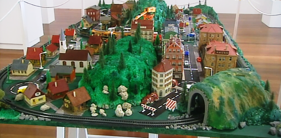 Exposição de brinquedos na Lagoa