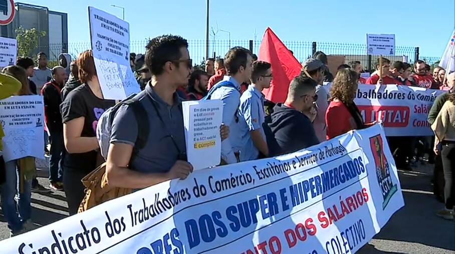 Greve dos trabalhadores dos supermercados