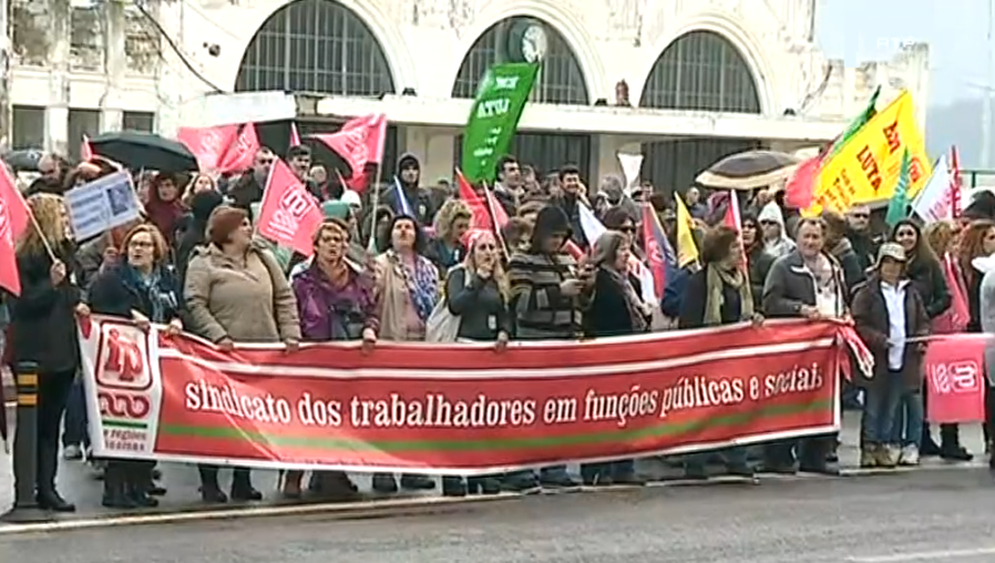 Aviso de greve da função pública