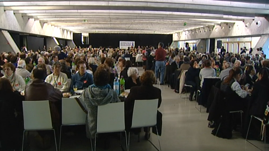 Encontro de idosos em São Miguel